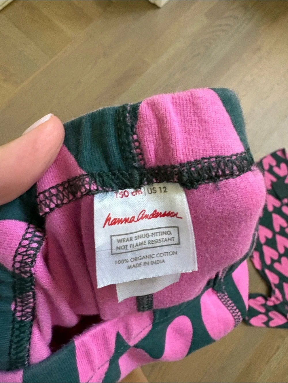 Hanna Andersson Pink Heart Long Sleeve Special Edition Pajama Set